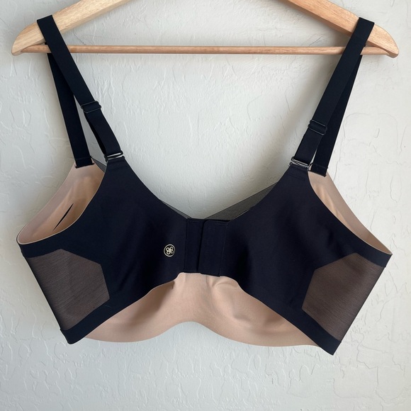 Honeylove crossover bra black / nude 1X - Picture 6 of 10